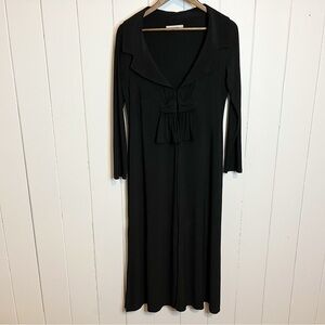 Brian Bailey Black Dress Coat. Size Large.